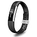 Greeninsync Compatible with Fit Bit Alta Bands,Replacement for Fit Bit Alta Band Large Accessory Bands for Fit Bit Alta/Fit Bit Alta HR/Fit Bit Ace Wristbands with Ultrathin Fastener (Black)