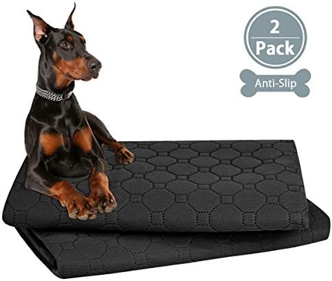 ULIGOTA Ultra Absorbent Washable Pee pad for Dog Antislip Waterproof Breathable Travel resuable Leak-Proof Dog Training Pads