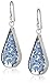 Amazon Essentials Sterling Silver Pressed Flower Teardrop Earrings, (previously Amazon Collection)