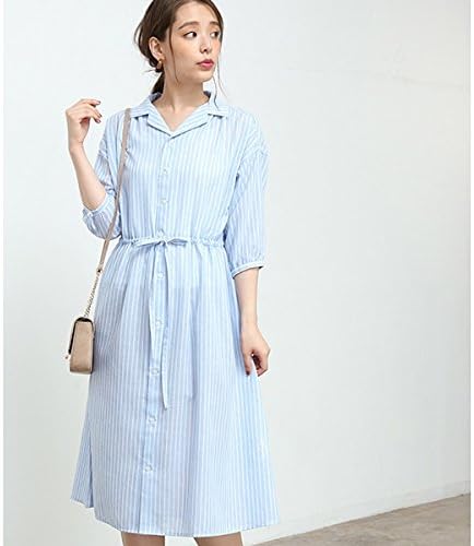 Amazon ロペピクニック Rope Picnic イージーケアリネン開襟シャツワンピース サックス 48 38 コート ジャケット 通販