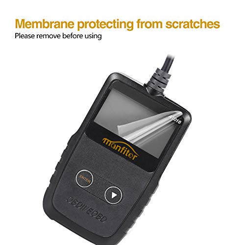 Manfiter [2018 Upgraded OBD2 Scanner Auto Car OBDii 2 Code Reader CAN Diagnostic Scan Handheld Tool Check Engine Light Trouble Codes Vehicle