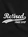 Tstars TeeStars - Retired Since 2017 - Retirement Gift Idea T-Shirt Large Black