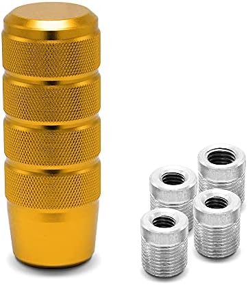 (Gold) Stick Racing JDM Manual Gear Shift Knobs for Fit Compatible with Mazda Tacoma STi Nismo 2004 Honda Accord Subaru Focus ST Miata Toyota Adapters Included: Home Improvement