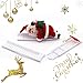 Electric Santa Climbing Ladder to Tree, Climbing Up and Down Santa Claus on Ladder with Music and Bag of Presents Tree Holiday Party Home Door Wall Decoration Xmas Ornament Toys Gift