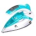 ZZ TI962-G Dual Voltage Travel Steam Iron with Stainless Steel Soleplate 1000 Watt, Blue