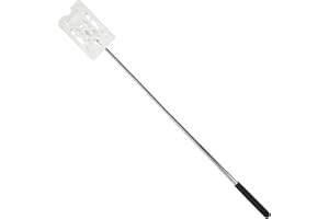 NIYANGLE Telescopic Parking Swiping Rod White and Black, Vehicle Card Toll Holder Stick, Car Parking Aid Tool