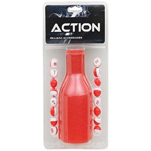 Plastic Pill Bottle Set, Red