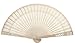 S&D deal Original Chinese Wooden Vintage Folding Carved Hand Fan for Wedding Bridal Party (1pcs)