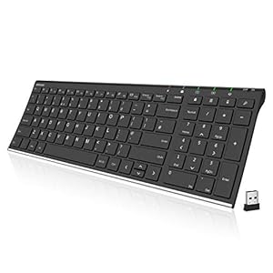 Arteck-24G-Wireless-Keyboard-Stainless-Steel-Ultra-Slim-UK-Layout-Keyboard-with-Numeric-Keypad-for-ComputerDesktopPCLaptopSurfaceSmart-TV-and-Windows-108-7-Built-in-Rechargeable-Battery Arteck 2.4G Wireless Keyboard Stainless Steel Ultra Slim UK Layout Keyboard with Numeric Keypad for Computer/Desktop/PC…