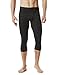 TM-MUC18-KLB_Large Tesla Men's Compression 3/4 Capri Shorts Baselayer Cool Dry Sports Tights MUC18