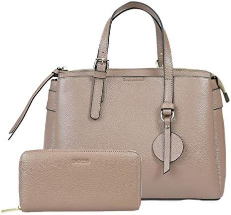 [バルコス] セット商品 シュリンク レザー ハンドバッグ & 財布 セット レディース ONESIZE ラウンドファスナー