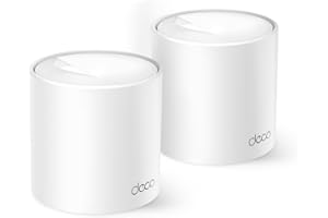 TP-Link AX1500 Mesh WiFi 6 System Deco X10 (2-Pack) – Covers Up to 3,900 Sq Ft / 2-4 Rooms, Dual-Band 1.5 Gbps, AI-Driven Mes