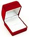 Novel Box Flocked Ring Gift Box Jewelry Display