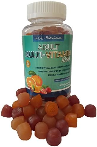 Kosher/Halal Certified Delicious Adult Multivitamin 1000 Gummy with Complete Nutrients to Support Daily Energy - 60 counts Made in USA