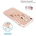 JAHOLAN iPhone 7 Case, iPhone 8 Case Amusing Whimsical Design Clear Bumper TPU Soft Case Rubber Silicone Cover for iPhone 7 iPhone 8 - Cat Watering Flowers