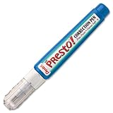 Pentel Presto! Pocket Correction Pen, Fine Point Metal Tip, White, 7 ml/0.23 fl.oz. 1 Pack (ZL62WBP-K6), Office Central