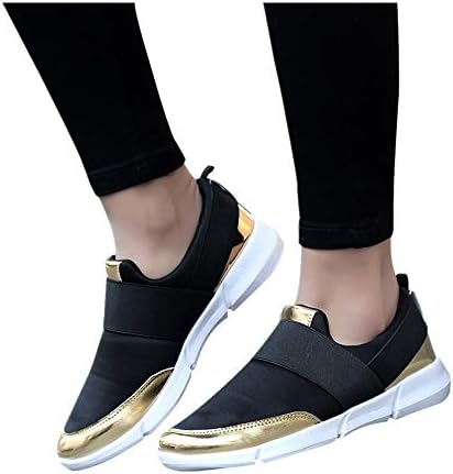 Women's Walking Shoes Slip On Breathable Loafers Lightweight Casual Running Flat Sneakers