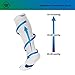 Wanderlust Everyday Use Graduated Compression Socks - Support Stockings for Men & Women - White Large