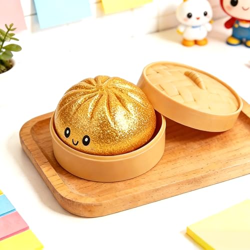 Glitter Dumpling, Glitter Dumpling Squishy Box, Adult Dumplings Squishy, Anxiety Relief, Adult Soft Squeeze Decompression Dough (1pc)
