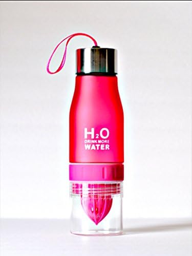 Fruit Infuser Water Bottles Sport BPA Free Tritan 21.9 OZ (Multiple Colors Available) H2O FOREVER (FUSCHIA)