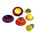 Food Huggers Reusable Food Covers, Set of 5 with 2 Avocado Huggers (5 Autumn Harvest Food Huggers + 2 Avocado Huggers)