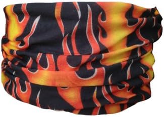 The MONOGRAM CoMultifunction Neckwarmer, Snood, Hat, Scarf and Hood in Flame 2 print by Monogram