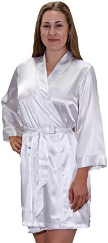 Robe Party Women's Embroidered Satin Silk Bridesmaid Robe (XS-XXXL)