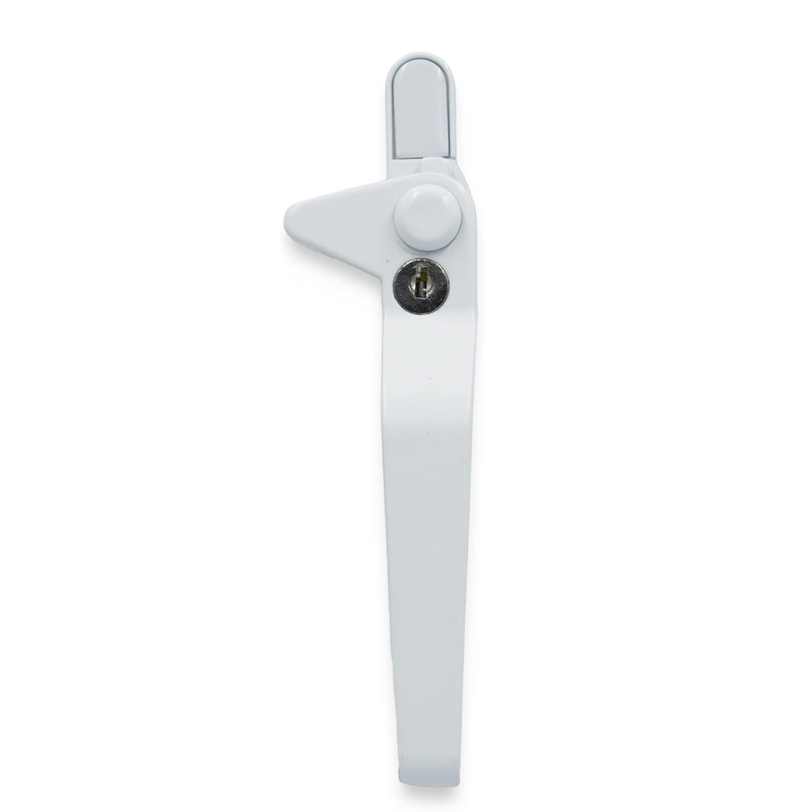 TRHDFW 2PCS Window Handle Left and Right Aluminum Window Handle Alloy Window Lock - White