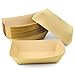 [250 Pack] 5 lb Heavy Duty Disposable Kraft Brown Paper Food Trays Grease Resistant Fast Food Paperboard Boat Basket for Parties Fairs Picnics Carnivals, Holds Tacos Nachos Fries Hot Corn Dogs