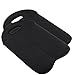 Hipiwe Wine Carrier Tote Bag Two Bottle Insulated Neoprene Wine/Water Bottle Holder for Travel with Secure Carry Handle(2PCS Black)