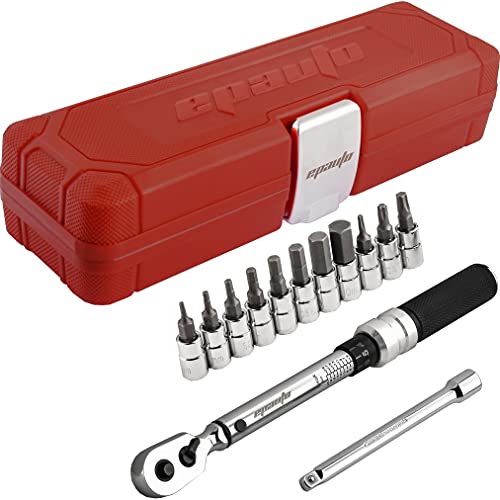 EPAuto Bike Tool 1/4 Inch Drive Click Torque Wrench Set (2 to 20 Nm