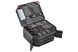 PM-1350 Drill Bit Set | 300 pc Nail Drill Bits Impact Driver Kit | Complete Masonry Craftsman Power Tool Accessories for Quick Connect Drilling | Black Compartment Storage Case by BORA PORTAMATE