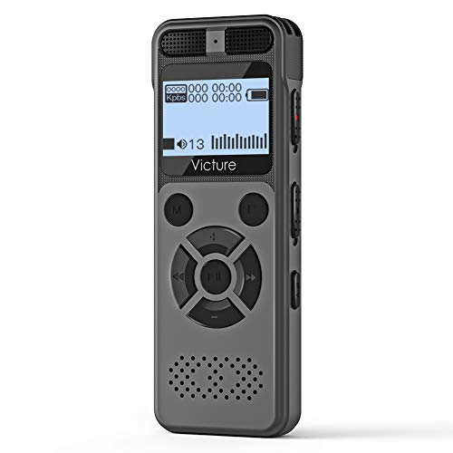 Victure Digital Voice Recorder 8G Voice Activated Recorder with MicroSD