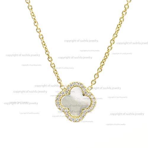 Diamond Clover Necklace 