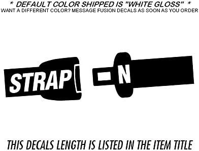 Strap In seat belt JDM Car Wall Decal Sticker Vinyl Disco (Metallic) 24" Max Length