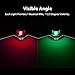 Acelane One Pair LED Navigation Lights Red and Green Lights Marine Sailing Signal Lights Stainless Steel 12V Bow Side Port Starboard for Boating Fishing Yacht, Pontoons, Chandlery Boat