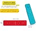 Yosikr 2 Packs Remote Wireless Controller Compatible for Nintendo wii/wii u Console – with Silicone Case and Wrist Strap (Red and Blue)thumb 4