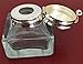 Madison Bay Company Square Clear Glass Mini Inkwell, 1.75 Inches Square X 1.75 Inches Tall