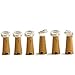 JOJOO Set of 6 Warm White Wine Bottle Cork Lights - 32inch/ 80cm 15 LED Copper Wire Lights String Starry LED Lights for Bottle DIY, Party, Decor, Christmas, Halloween, Wedding or Mood Lights LT0156