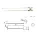 Chanzon 100 pcs 3mm Blue LED Diode Lights (Clear Flat Transparent DC 3V 20mA) Bright Lighting Bulb Lamps Electronics Components Indicator Light Emitting Diodes