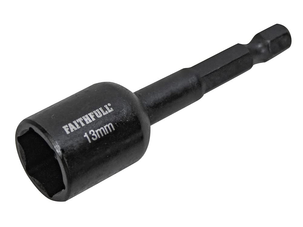Faithfull FAISBMNUT13I Magnetic Impact Nut Driver 13mm x 1/4in Hex