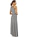 PattyBoutik Women Striped Keyhole Drawstring Maxi Dress (Black and White Large)