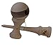 Kotaro Kendama Natural Vertical Walnut Striped Ball Deluxe Pro Toy Catch Game with Extra String and Carrying Holster