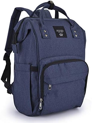 Diaper Bag Backpack - Wide-Open Multi-Function Waterproof Maternity Nappy Bags for Travel with Baby - Large Capacity, Durable and Stylish,Mother Bag Backpack for Girls/Boys (Dark Blue)
