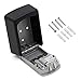 Key Lock Box for Outside Wall Mount 4 Digit Combination Lock Box Security Key Storage Lock Box