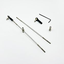 2PCS RC Boat Push Rod Kit Plastic Tie Rod Ends Ball