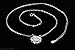 S& E Sterling Silver Necklaces New Elements Crystal Sunflower Pendant with Chain
