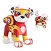 Paw Patrol Mighty Pups Marshall Figure with Light-up Badge and Paws with Bonus 12 Stickers Sheet Bundle (2 Items)