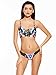 Topwigy Women's Sexy Floral Print Bikini Monokini Push Up Padded Swimsuit Swimwear Set