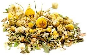 German Chamomile Mint Herbal Tea -Organic Hand Blended 1/4 Pound Bag